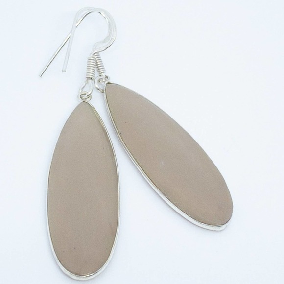 Mookaite 925 Sterling Silver Statement Earrings - Artisan Crafted - Picture 14 of 14